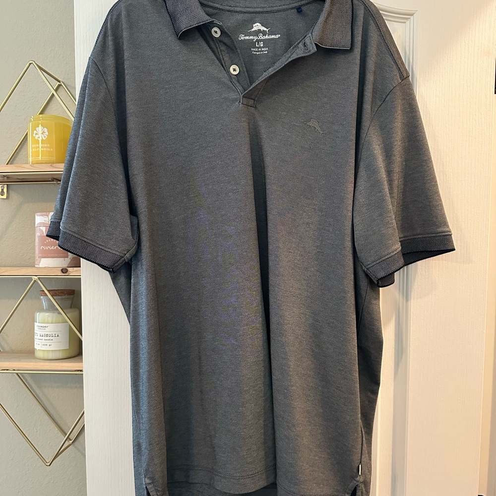 Tommy Bahama Charcoal Polo Shirt for Men